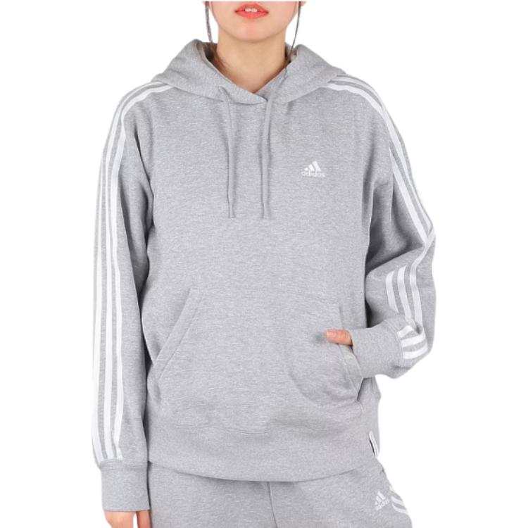 Adidas Adidas Sweatshirts Women's Gray Hooded Moderate