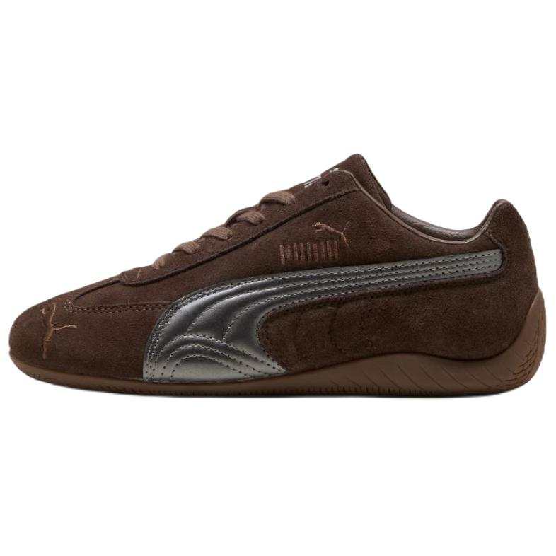 PUMA Speedcat Low top Casual Shoes Women's Brown Silver