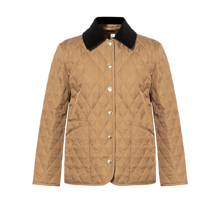 Burberry Puffer Jacket Classic Fit Women's Camel Brown