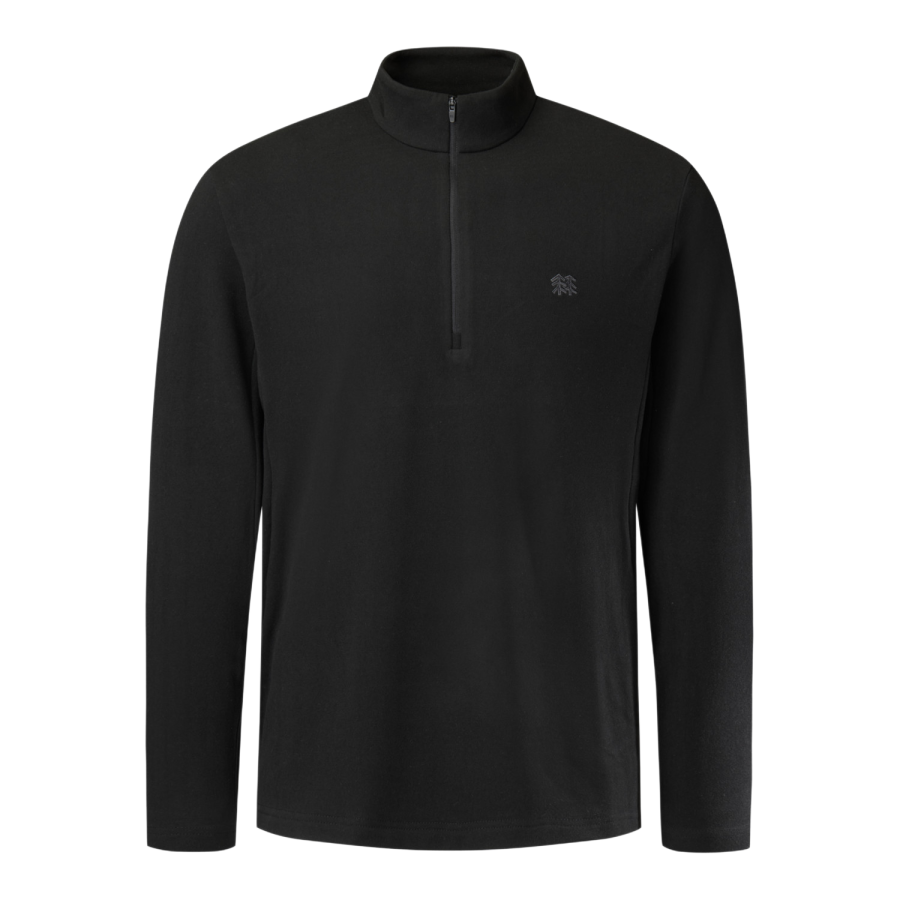 KOLON SPORT T Shirts Men's Black Stand Collar Moderate