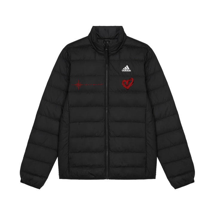Adidas Adidas Down Jackets Unisex Black Stand Collar Lightweight Down Jacket
