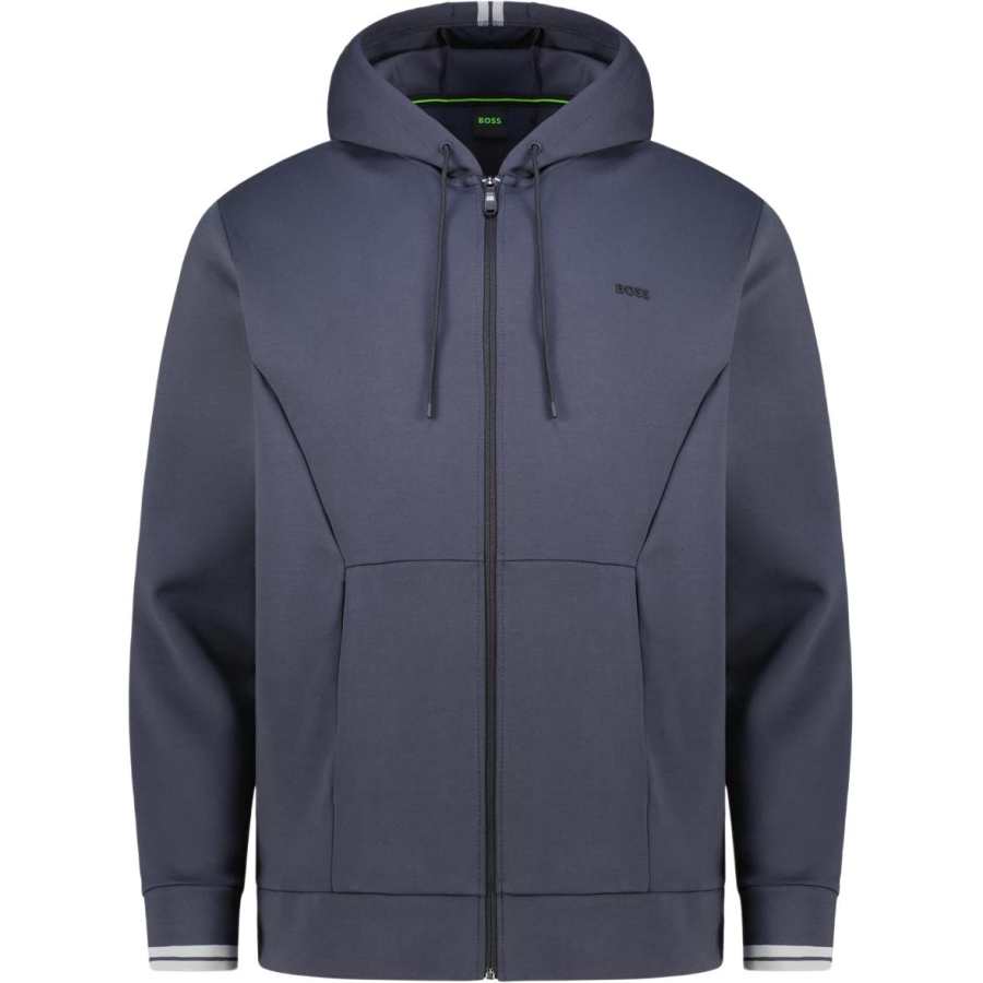 HUGO BOSS Hugo Boss Zip-Up Drawstring Hoodie