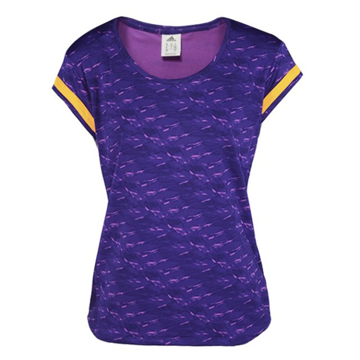 Adidas Adidas T Shirts Women's Purple Crew Neck Moderate