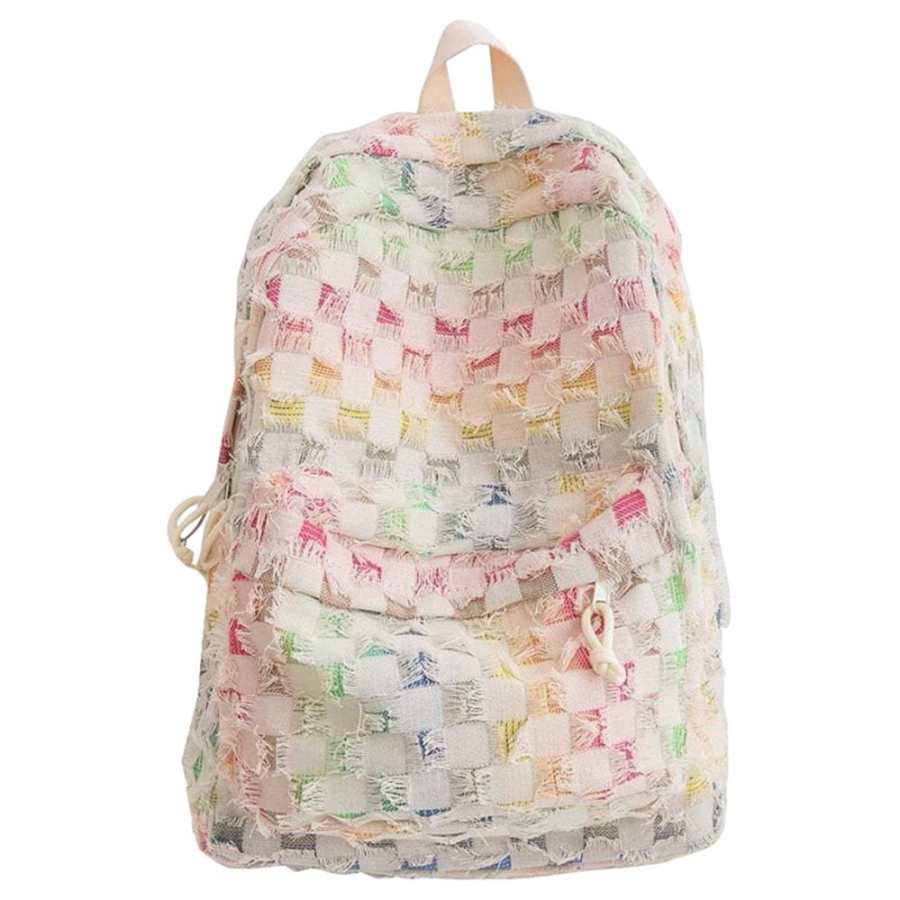 LEXI LEXI Canvas Backpack Women's Multicolor