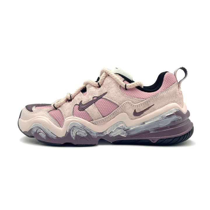Nike Nike Tech Hera Peach Paste Rhyme Suede Abrasion Resistant Slip Resistant Low top Casual Shoes Unisex
