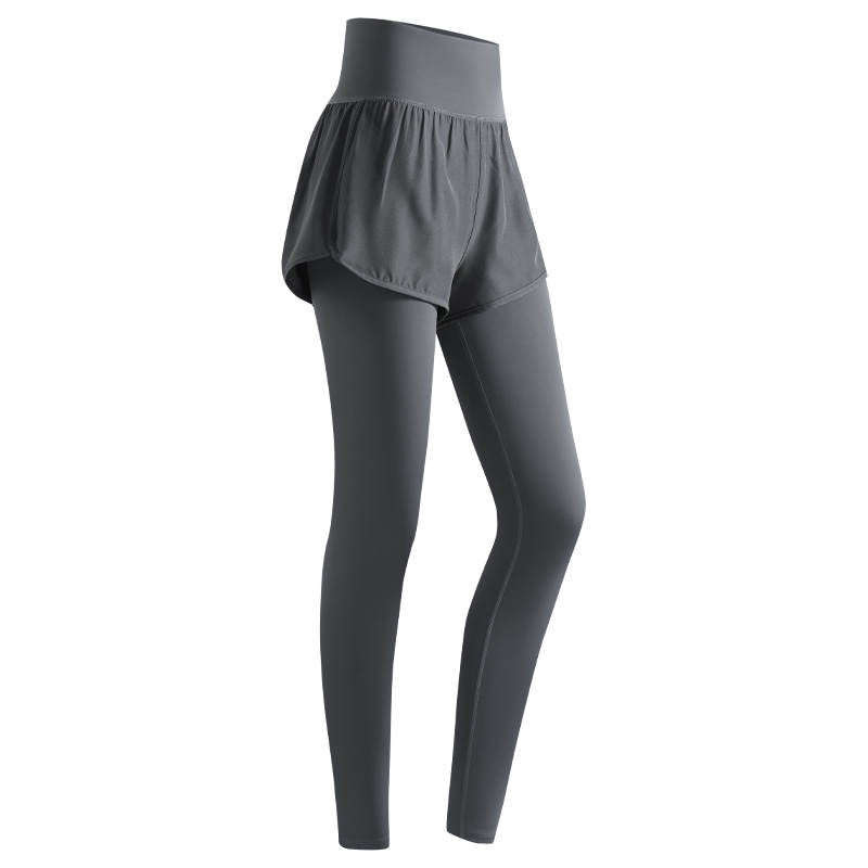 361° Thickened And Fleece Lined Fall Winter Mock Two Piece Running Workout Pants Yoga Pants Women's