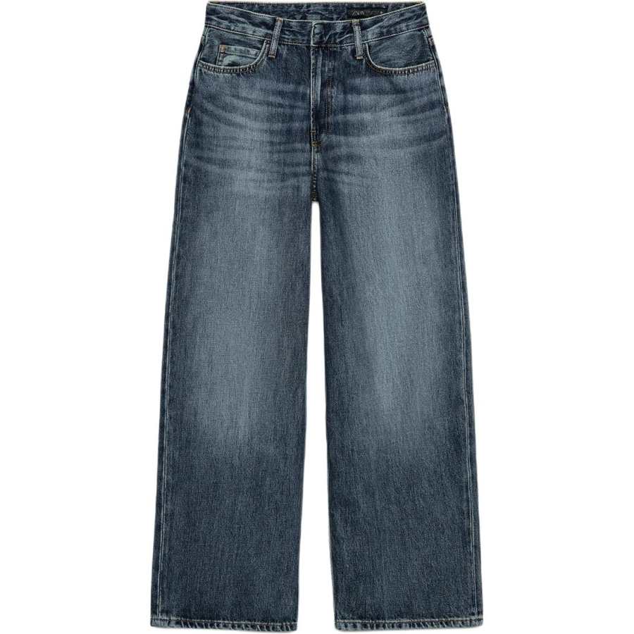 ZARA ZW Jeans Women's Blue Moderate Wide Leg Pants