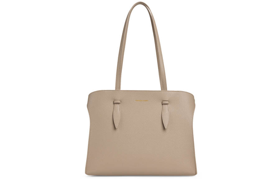 CHARLES&KEITH Pu Shoulder Bag Large Women's Taupe