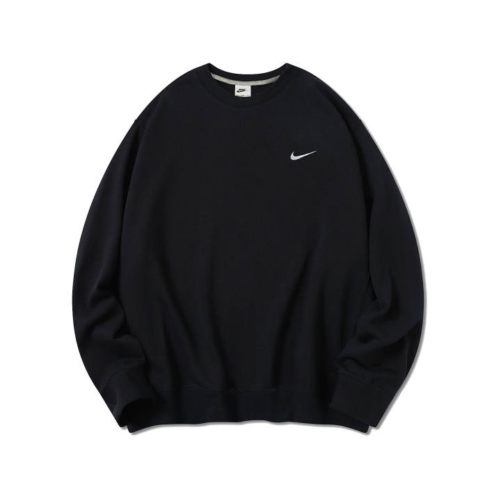 Nike Nike Club Sweatshirts Unisex Black Crew Neck Thickened Regular