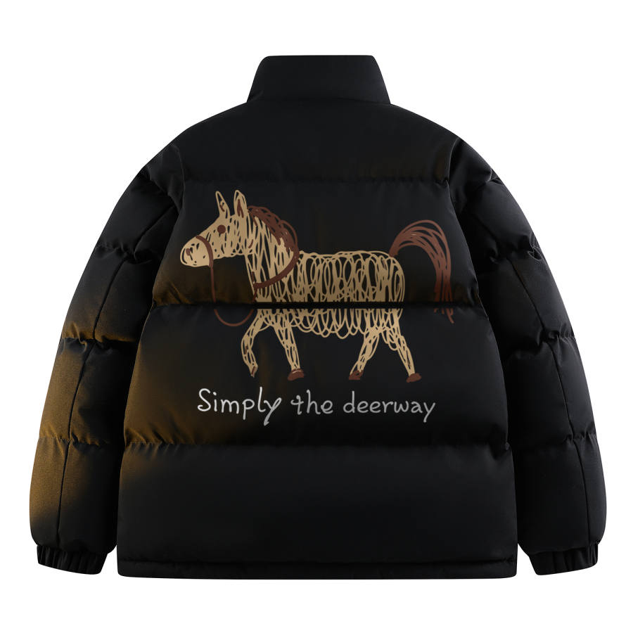 DEERWAY DEERWAY Puffer Jackets Unisex Stand Collar Moderate Padded Puffer Jacket