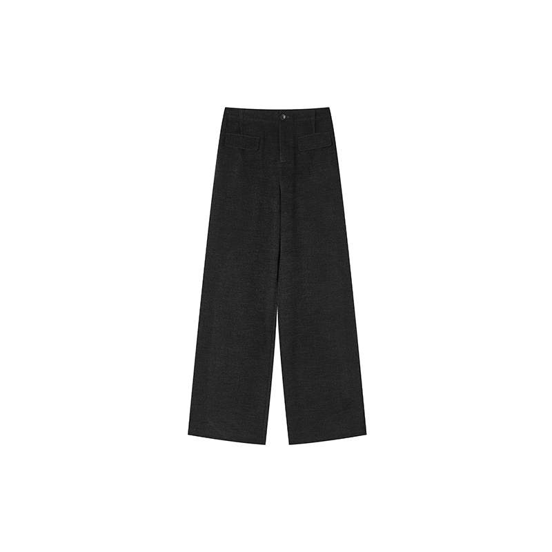 XIANGYING Suit Pants Women's Dark Gray Moderate Suit Pants