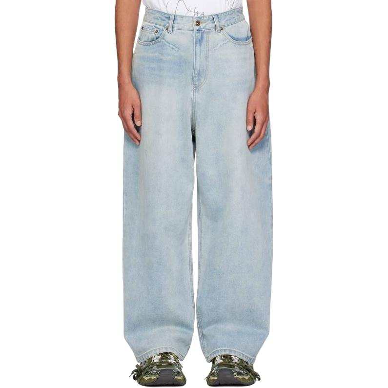 WE11DONE WE11DONE Jeans Men's Blue Moderate Wide Leg Pants