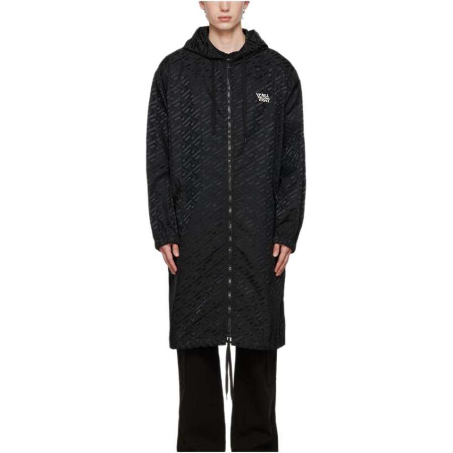 VERSACE VERSACE Trench Coat Men's Black