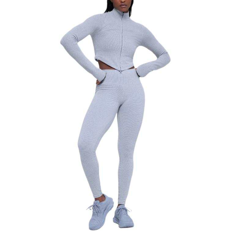 Alo Yoga Seamless Two Tone Rib Jacket Women's