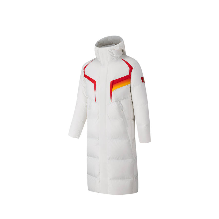 ANTA ANTA Down Jackets Unisex Papyrus White 1 Hooded Thickened
