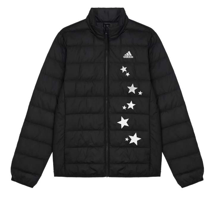 Adidas Adidas Down Jackets Unisex Black Stand Collar Lightweight