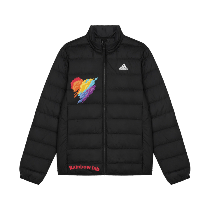 Adidas Adidas Down Jackets Unisex Black Stand Collar Lightweight Down Jacket
