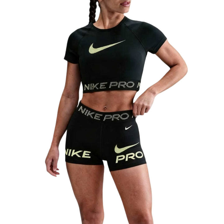Nike Nike Pro Cycling Pants Women's Seaweed/Light Lemon/White Moderate