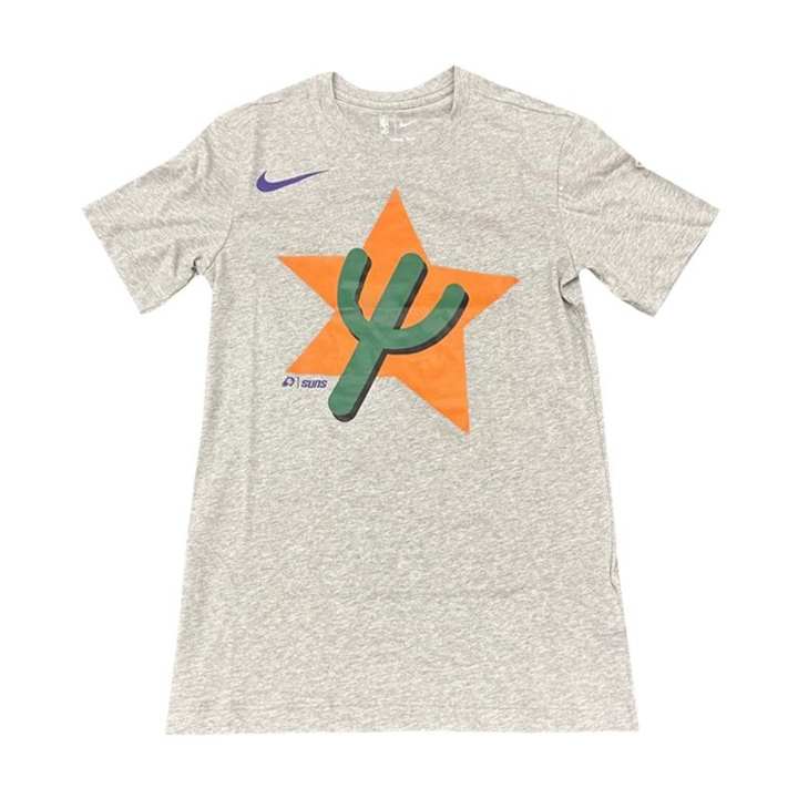Nike Nike NBA T Shirts Men's Light Gray Crew Neck Moderate
