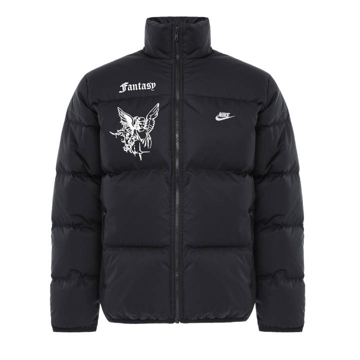 Nike Nike Club Down Jackets Unisex Black Stand Collar Moderate