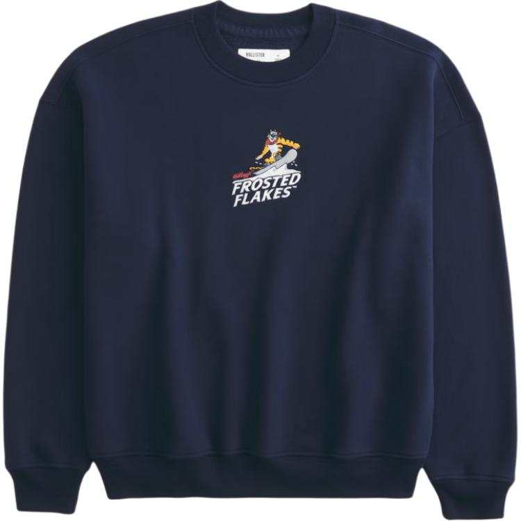 Hollister/ Sweatshirts Men's Marine Blue Crew Neck Moderate