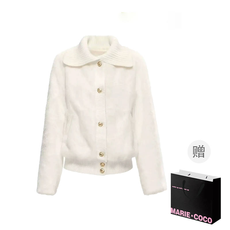 MARIE·COCO Faux Mink Fur Coat Women's