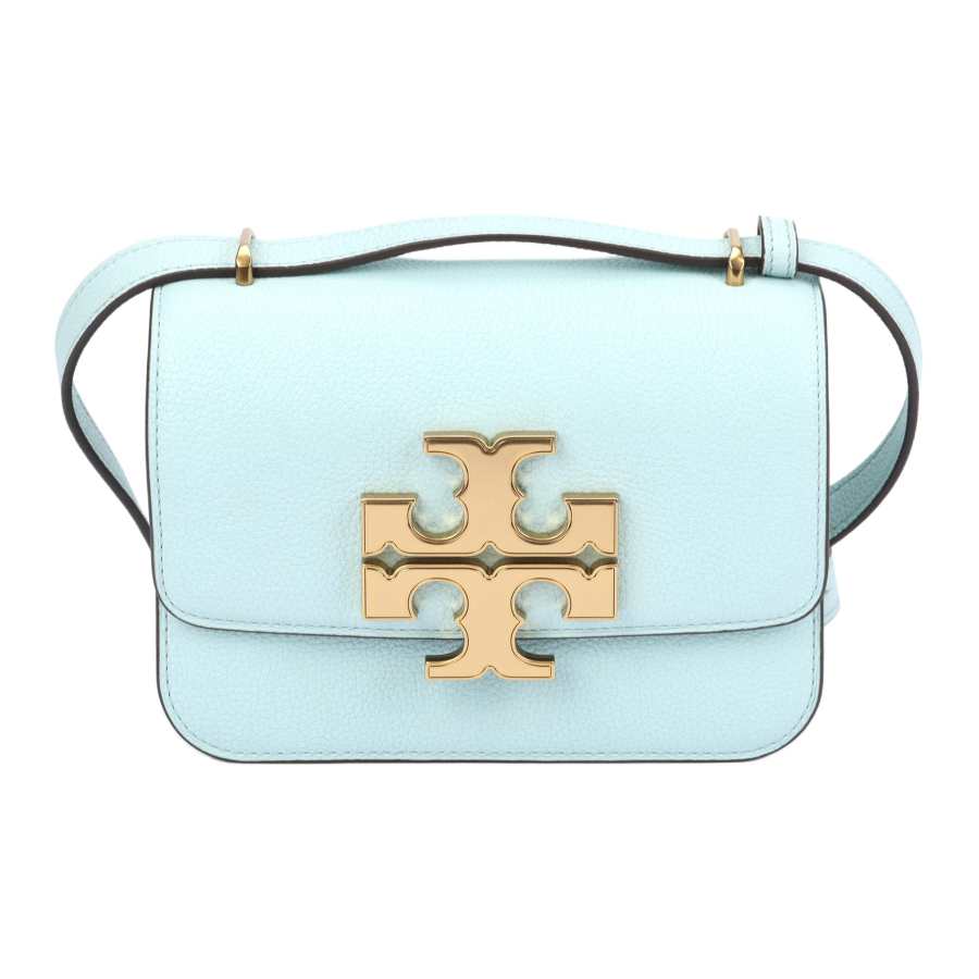TORY BURCH Eleanor Litchi Grain Leather Crossbody Bag, Shoulder Bag Small Women's Sky Blue
