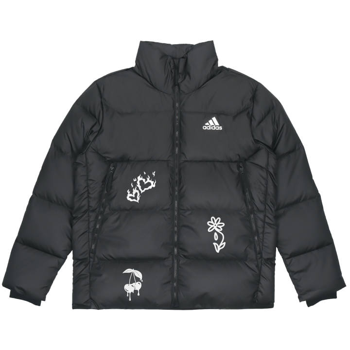 Adidas Adidas Down Jackets Unisex Black Stand Collar Moderate