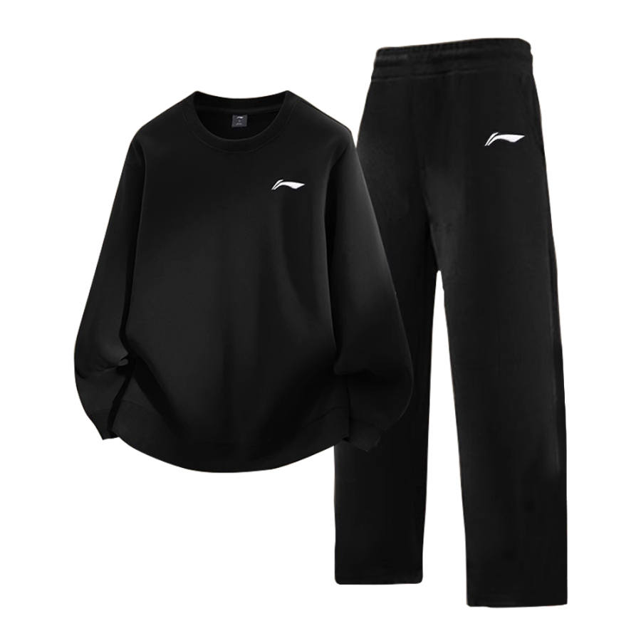 Li-Ning Li Ning Sweatshirt Sets Unisex Thickened