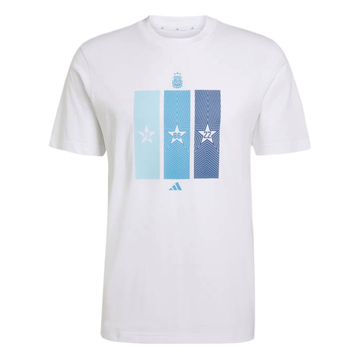 Adidas Adidas Argentina T Shirts Men's White Crew Neck Moderate
