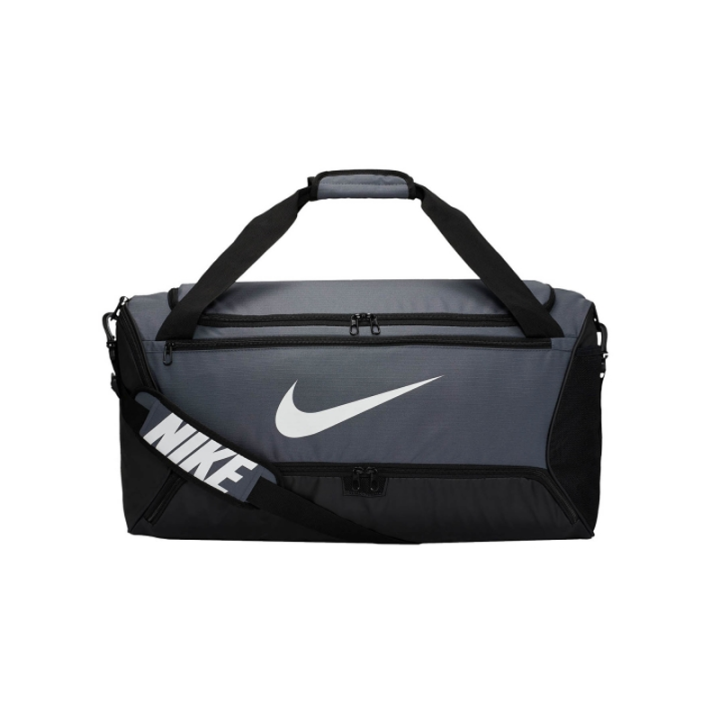Nike Nike Brasilia Polyester Gym Bag Medium Unisex Gray