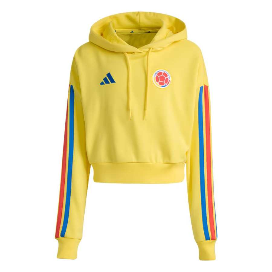 Adidas Adidas Sweatshirts Women's Impact Yellow Hooded Moderate Regular