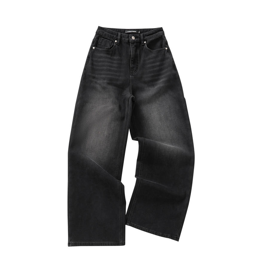 CLIMAX VISION Jeans Women's Thickened And Fleece Lined Straight Fit Pants