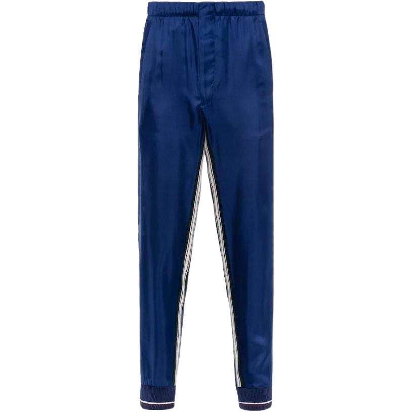 PRADA PRADA Casual Pants Men's Marine Blue Moderate Cuffed Pants