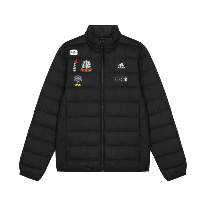 Adidas Adidas Down Jackets Unisex Black Stand Collar Lightweight Down Jacket