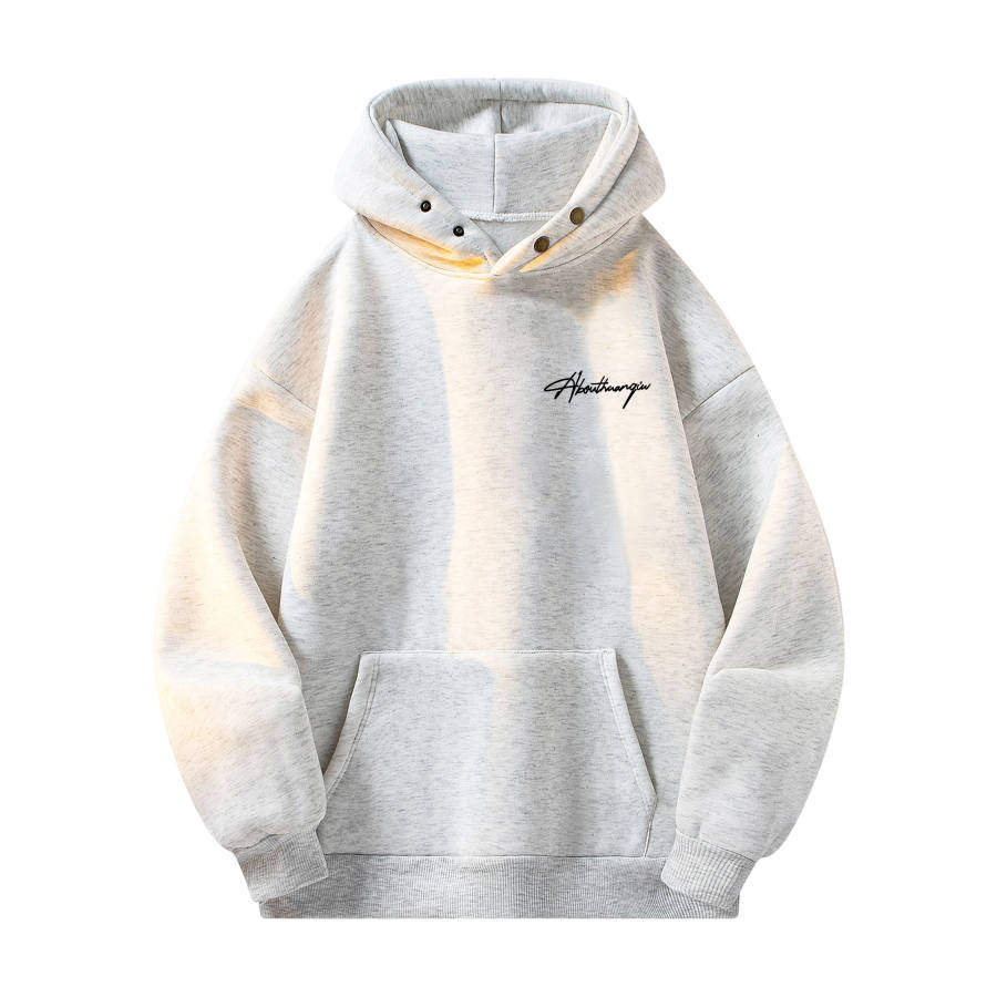 HUANQIU Sweatshirts Unisex Hooded Thickened Heavyweight