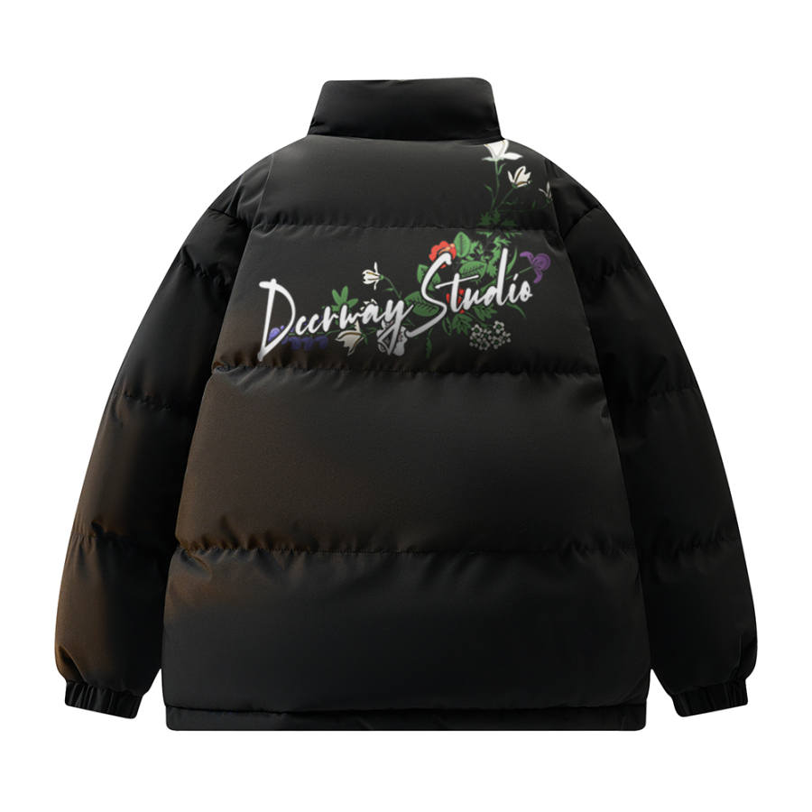 DEERWAY DEERWAY Puffer Jackets Unisex Stand Collar Thickened Padded Puffer Jacket