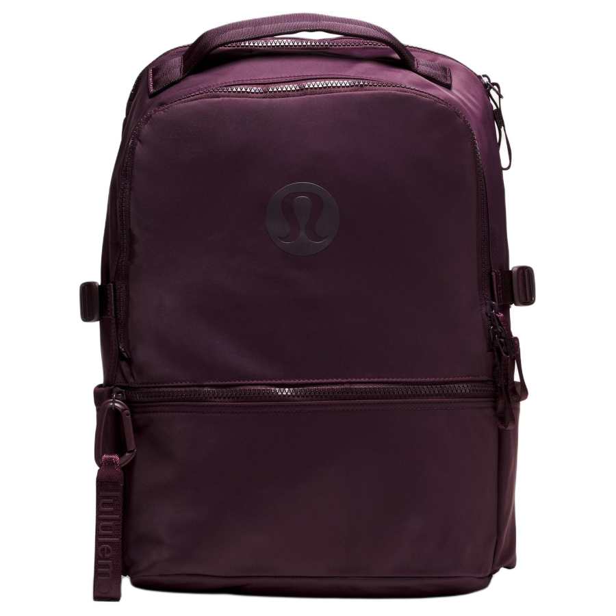 Lululemon New Crew Recycled Nylon Backpack Women's Black Plum Color