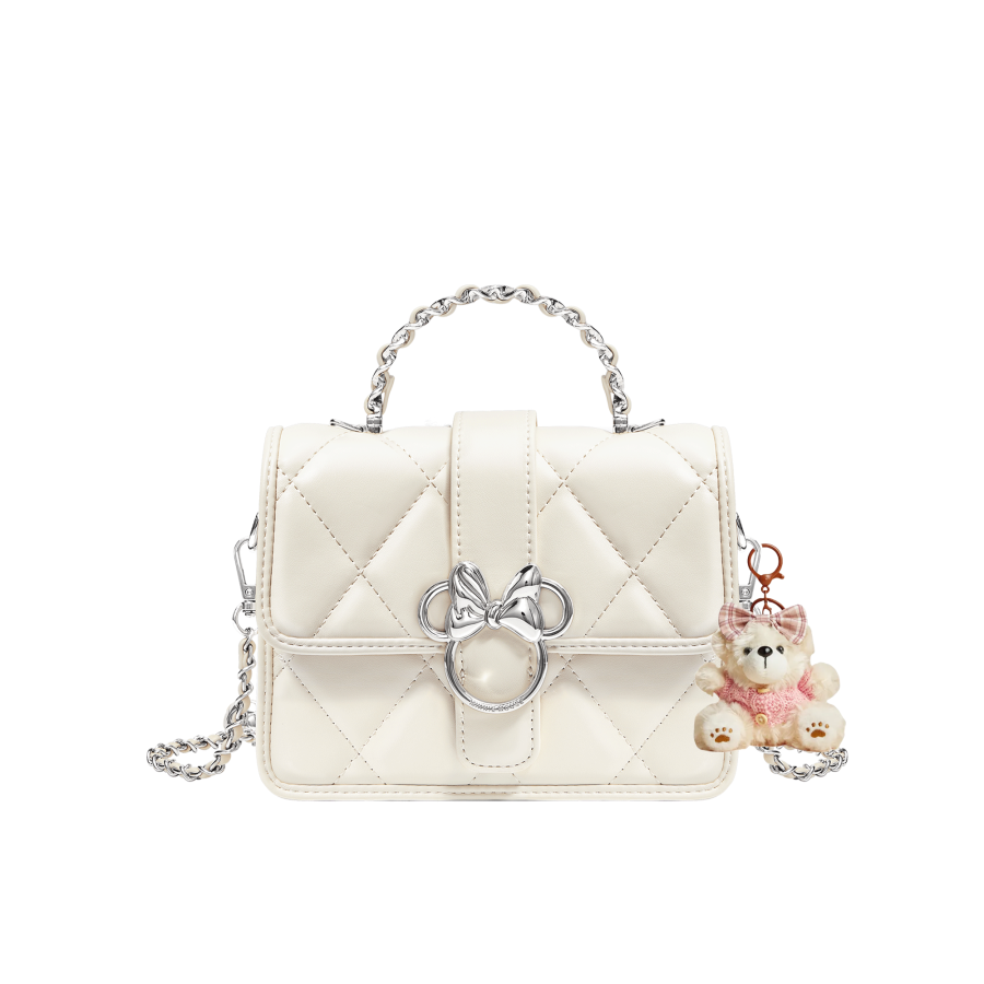 Disney Handbag Pu Regular Women's White/Black