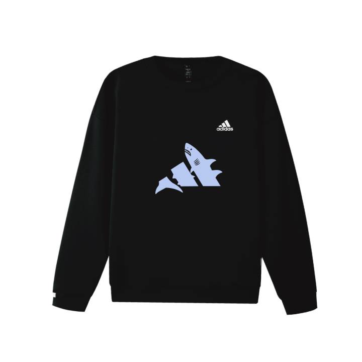 Adidas Adidas LABEL Sweatshirts Unisex Black Crew Neck Moderate Regular
