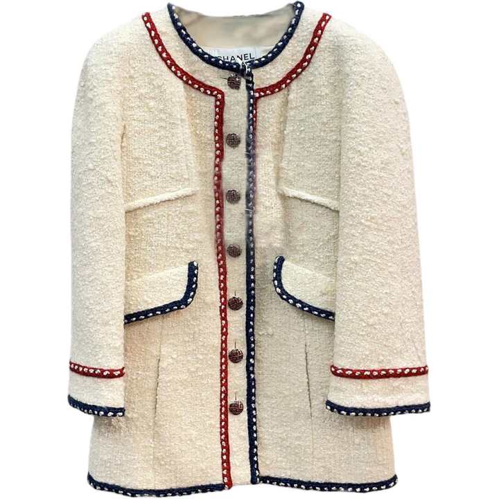 CHANEL CHANEL 18 Fall Winter Jackets & Coats Women's Beige