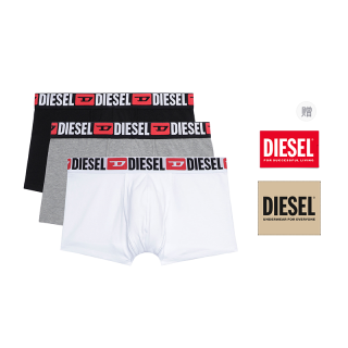 DIESEL Logo Waistband Pack Of Three Boxers
