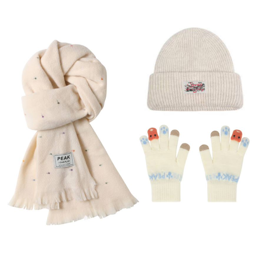 PEAK PEAK Polyester Knit Scarves Unisex