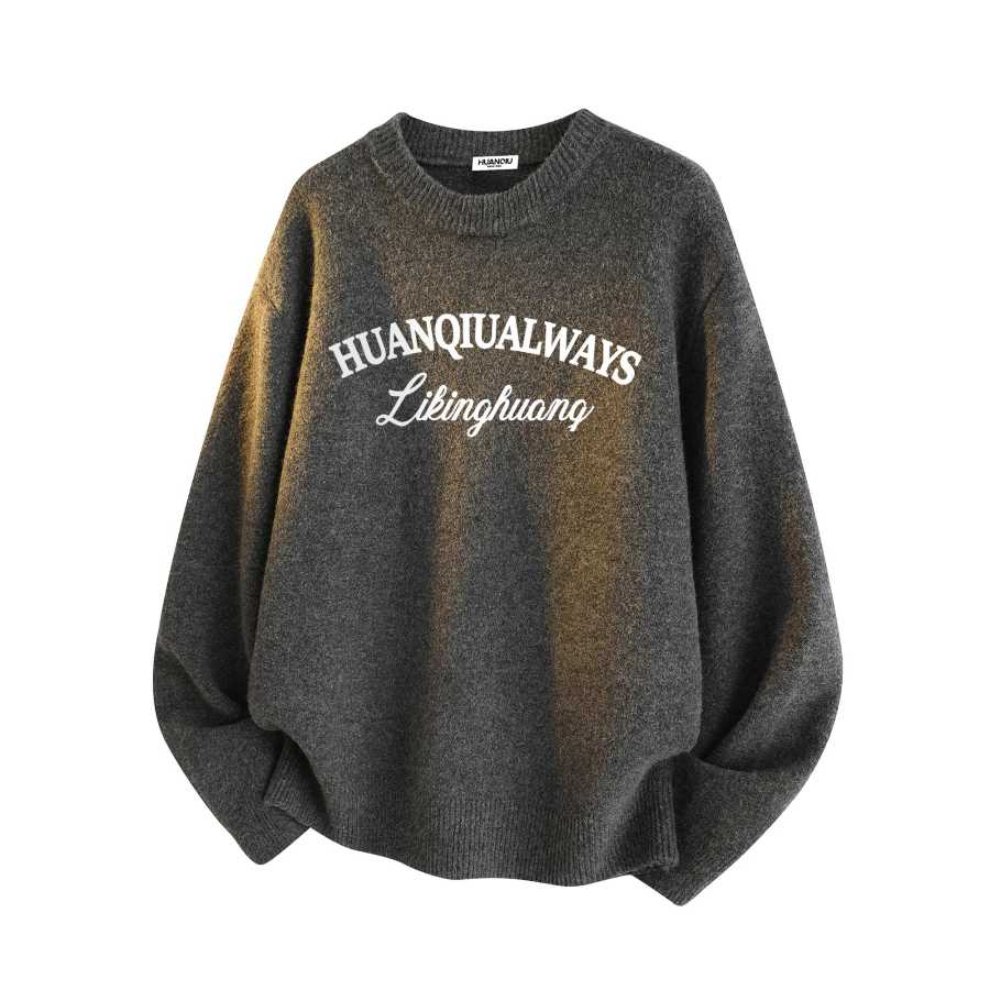 HUANQIU Knitwear Unisex Crew Neck Thickened Other