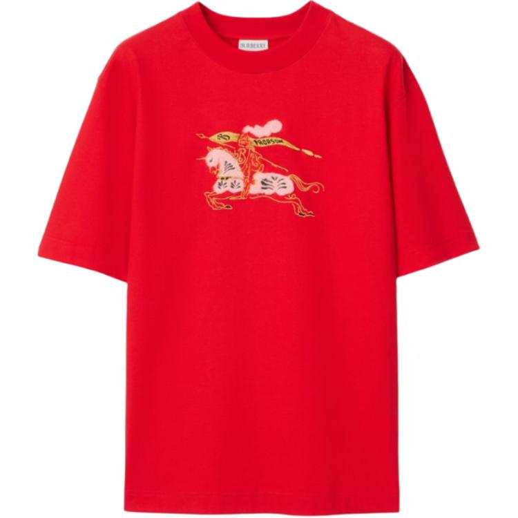 Burberry Horse Year New Year Celebration Collection Regular T Shirt Women's