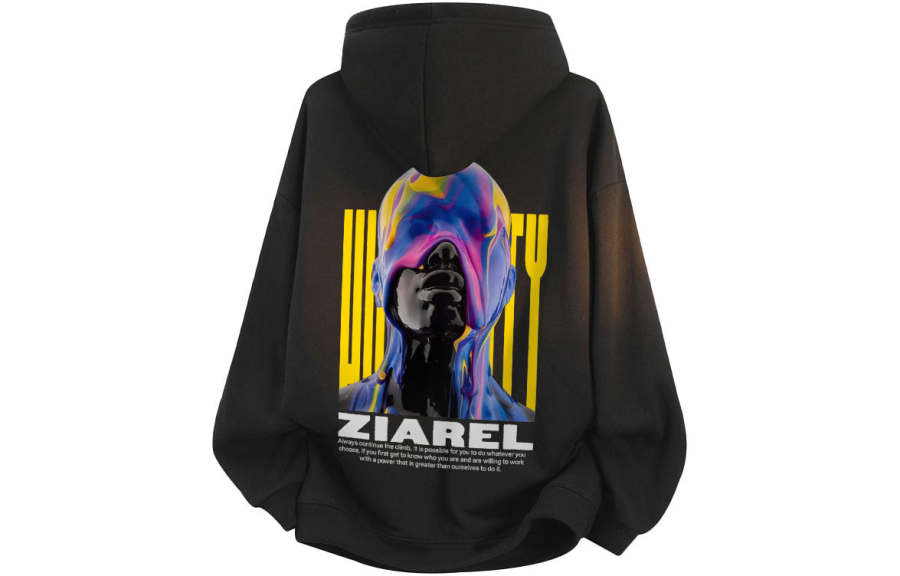 ZIAREL Sweatshirts Unisex Hooded Moderate Heavyweight