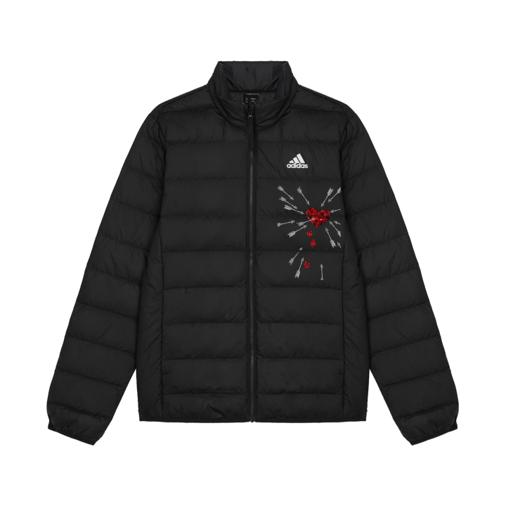 Adidas Adidas Down Jackets Unisex Black Stand Collar Lightweight Down Jacket