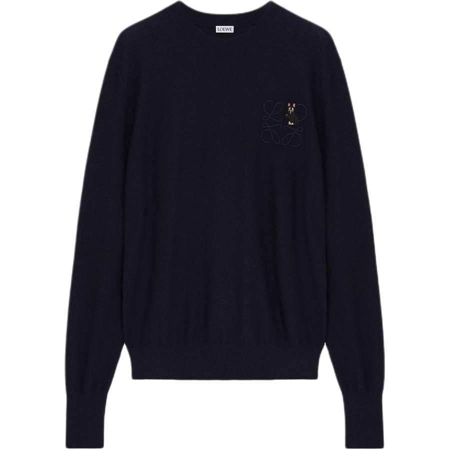 Loewe X Louis Wain Anagram Embroidered Knitted Jumper