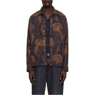 TOGA VIRILIS Shirts Men's Marine Blue Moderate