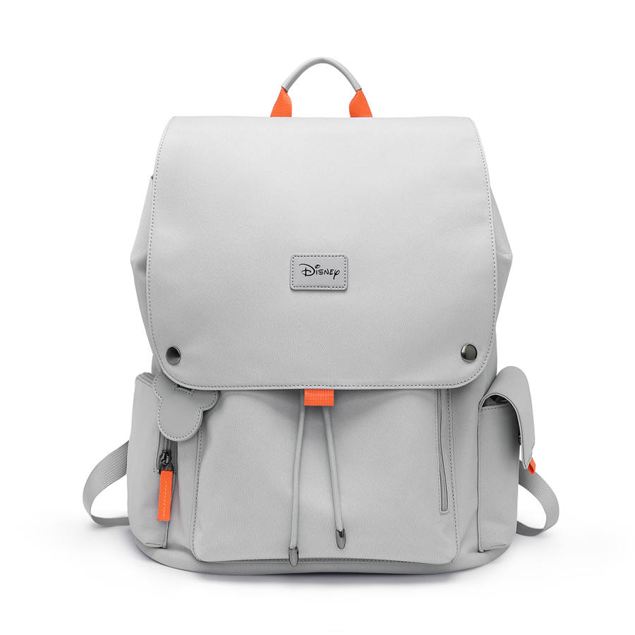 Disney Disney Fabric Backpack Unisex Gray Orange